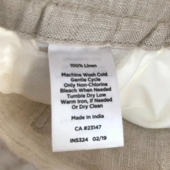 Talbots Linen Drawstring pants - Picture 3 of 4